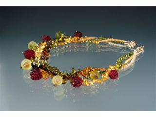 Fruit necklace by Elizabeth Johnson