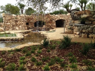 grotto at the Luce and Ian Family Garden at Lady Bird Johnson Wildflower Center