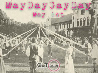 poster for OUTsider Film and Art Festival's first MayDayGayDay