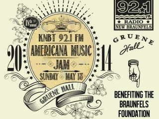 poster for 18th annual Americana Music Jam at Gruene Hall