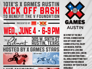 X games austin poster 101X Kick-off party