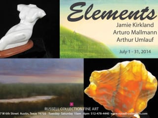 poster for Elements exhibit at Russell Collection july 2014