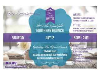 Pain Is Power's launch event "A Southern Brunch"