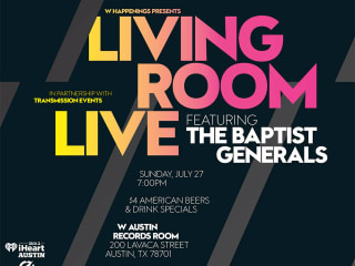 poster W Austin Living Room Live with Baptist general