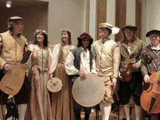 members of The Austin Troubadours in renaissance period costume