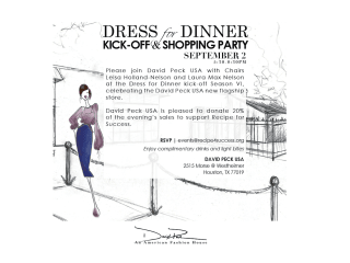 Recipe for Success Foundation hosts "Dress for Dinner Kick-Off & Shopping Party"