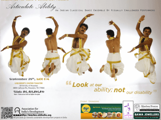 AID Houston presents "Articulate Ability: An Indian dance ensemble by visually challenged performers"