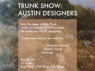 Kick Pleat_Austin designer trunk show_March 2015
