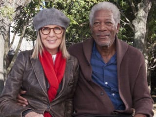 Diane Keaton and Morgan Freeman in 5 Flights Up