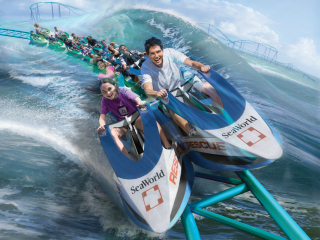 SeaWorld San Antonio presents Wave Breaker: The Rescue Coaster