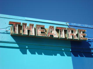 Austin photo: Places_Arts_Blue_Theatre_Sign