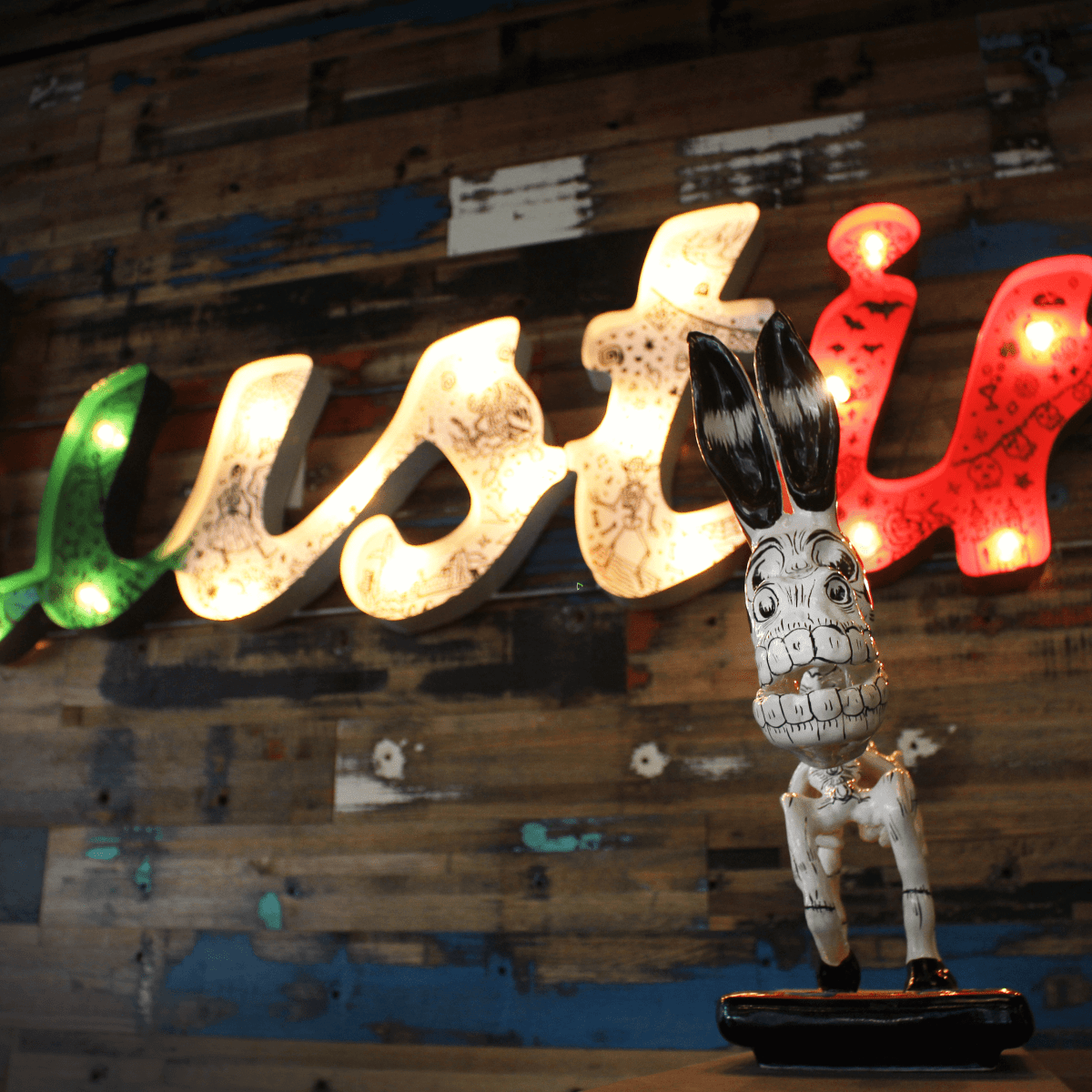 El Burro Tex Mex and Bar restaurant Austin sign