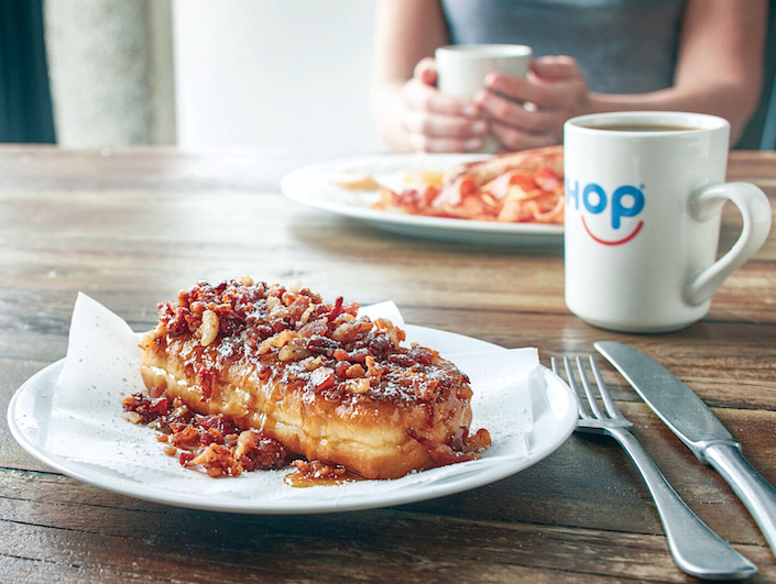 Houston, Bacon & Maple French Toasted Donut at IHop, August 2017, Bacon & Maple French Toasted Donut