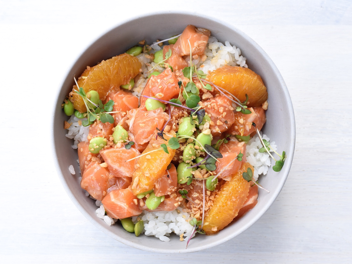 SeaSide Poke salmon ponzu bowl