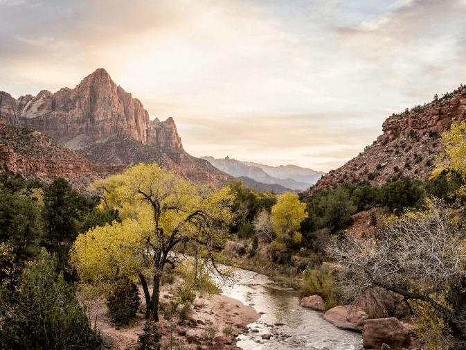 best fall travel destinations per National Geographic, September 2017, Zion National Park Utah