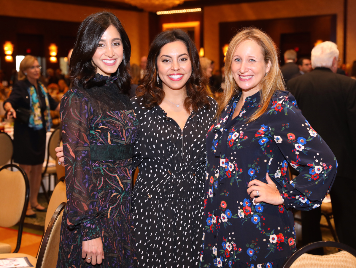Houston, University of Texas at Austin Guardian of the Human Spirit Award Luncheon, November 2017, Holly Radom, Nicole Katz, Erin Slosberg