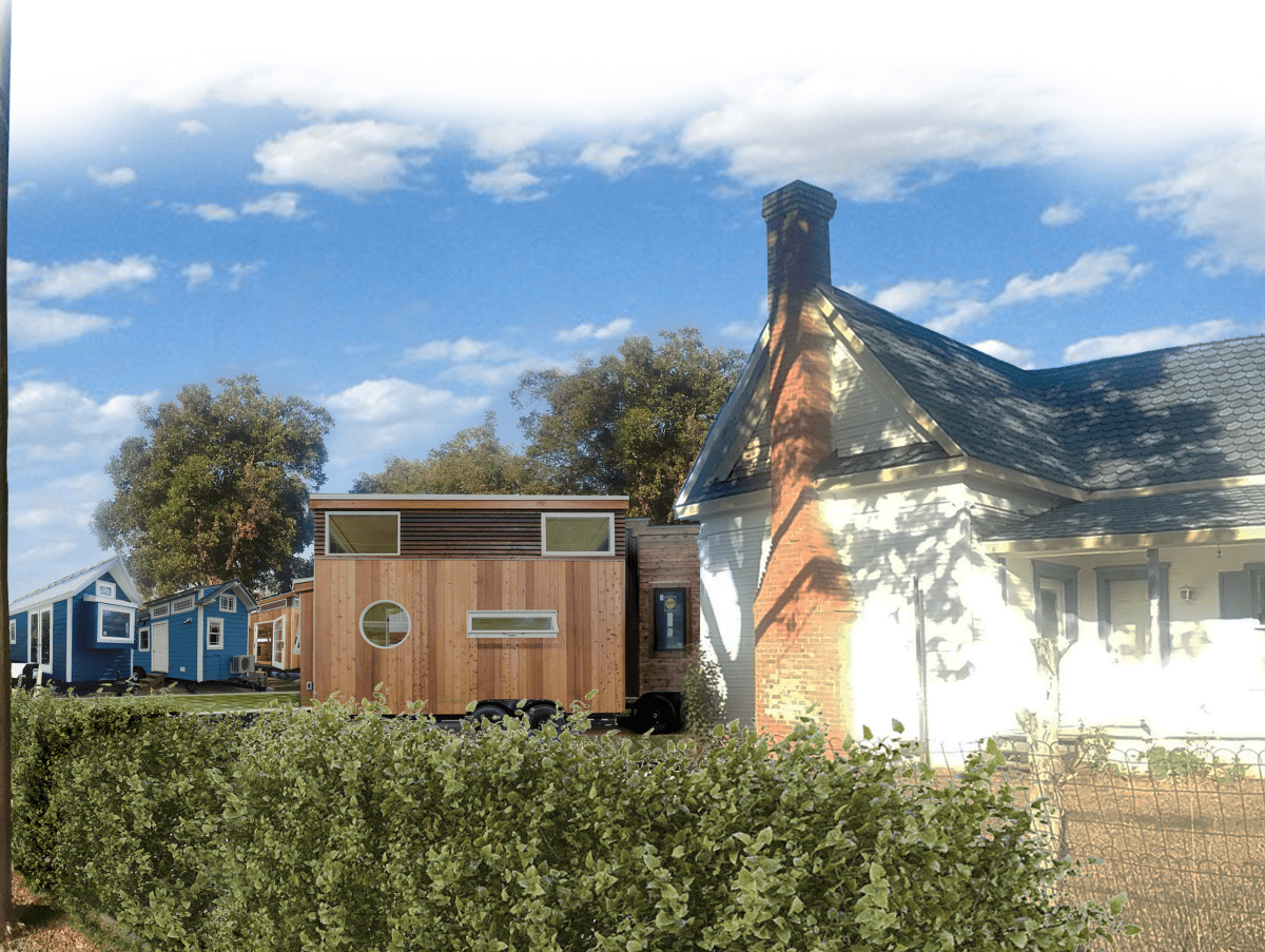 Lake Dallas tiny home village rendering