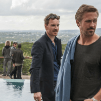 Michael Fassbender and Ryan Gosling in Song to Song