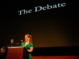 Austin Photo Set: News_Dawn Youngs_does god play dice_jan 2012_dawn debate