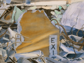IEI gallery painting Exit #2 by Ken Mazzu