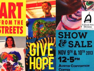 banner for Art from the Streets show and sale