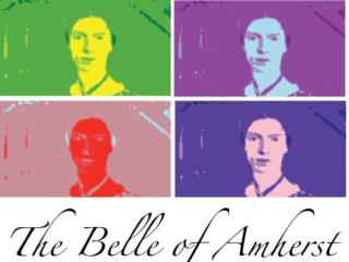 poster for Belle of Amherst with Emily Dickinson portraits