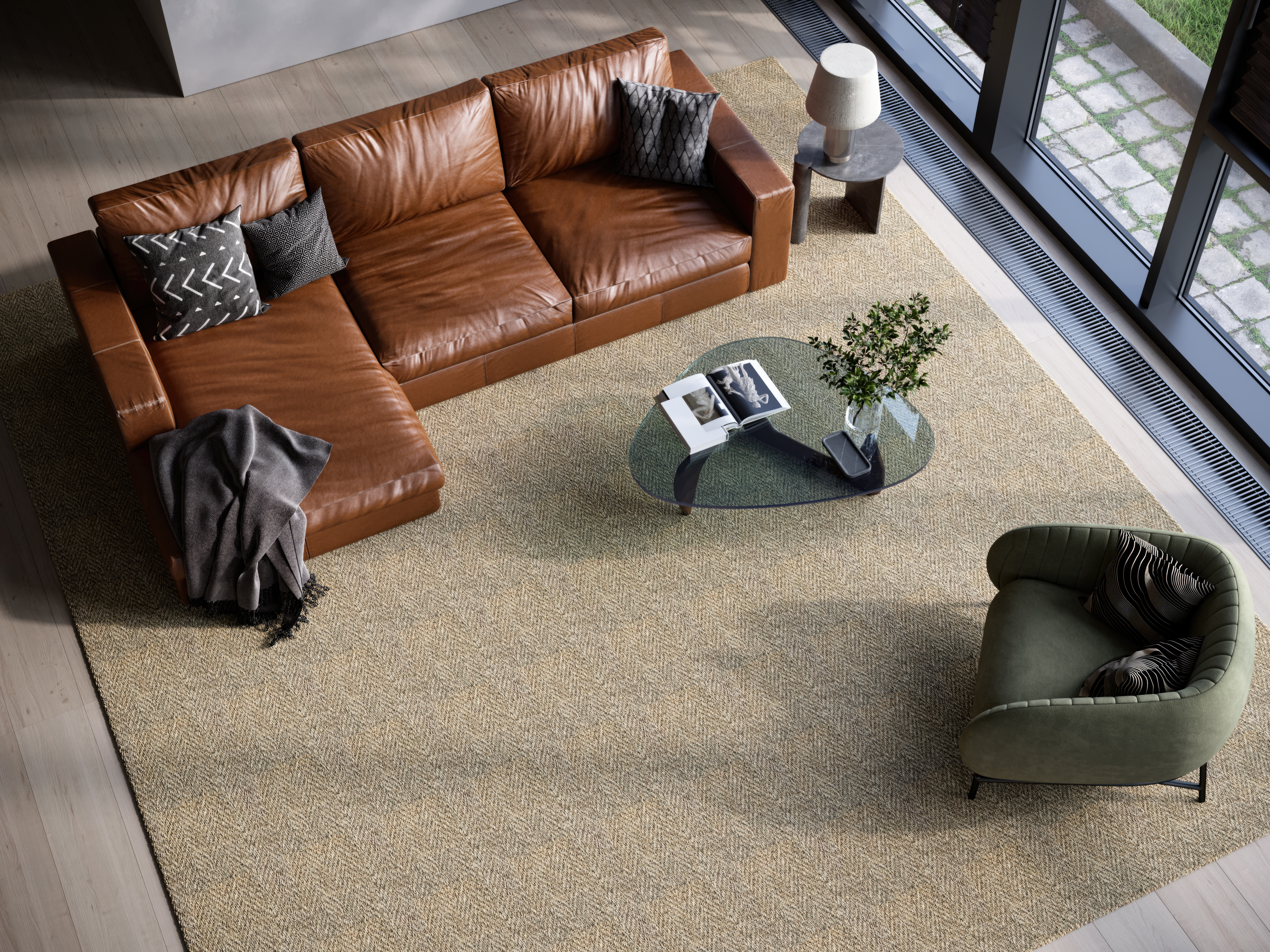 Custom Togo Sandstone Sisal Area Rug