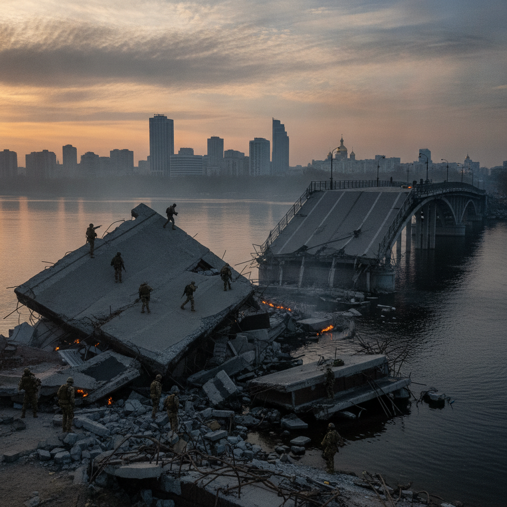 Russia hits second major bridge in Ukraine's capital Kyiv