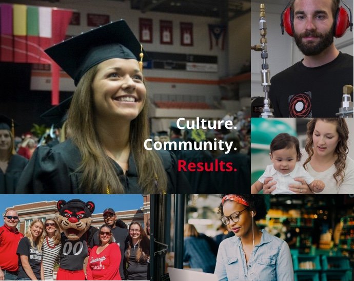 collage of University of Cincinnati students
