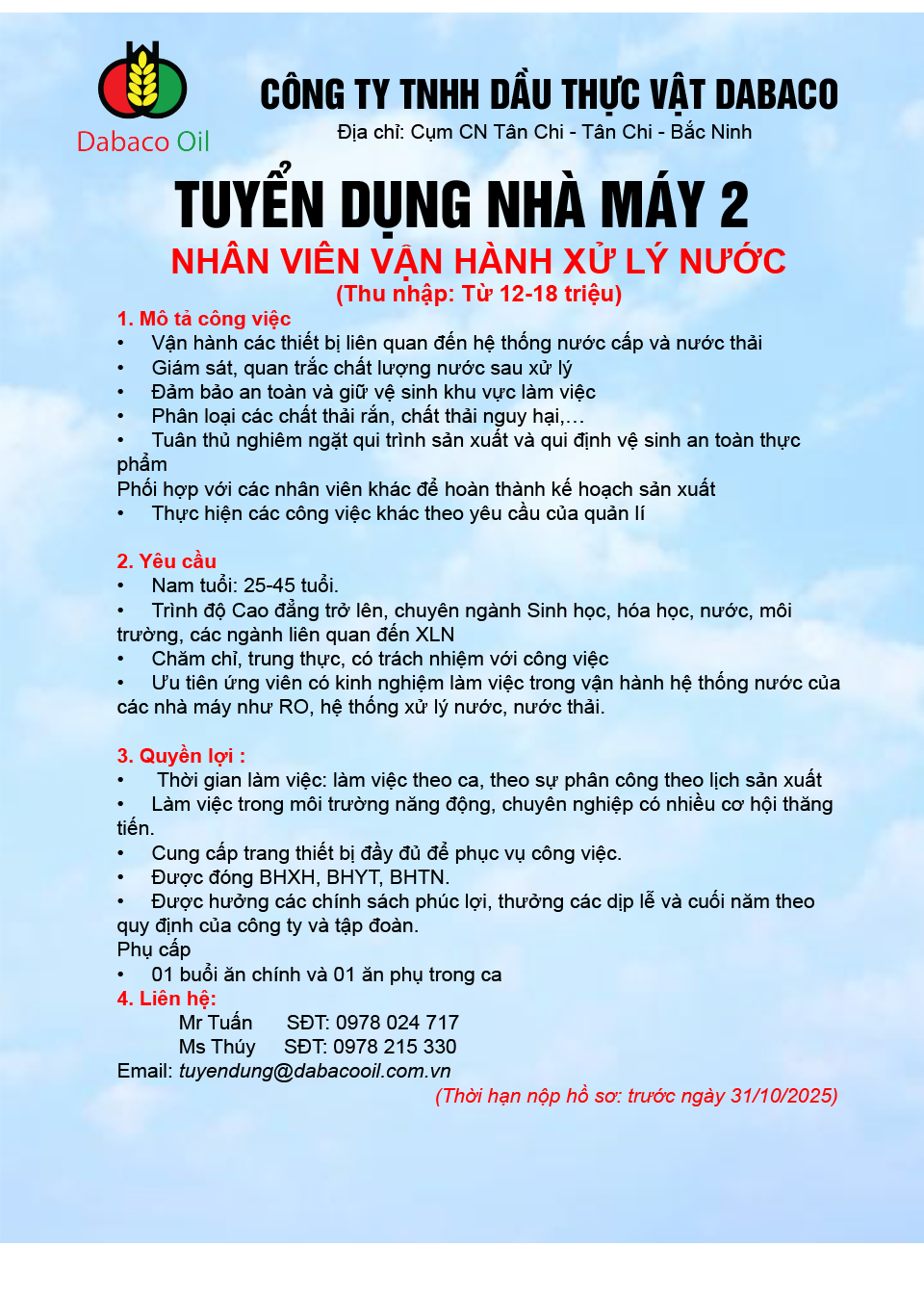 XỬ LÝ NƯỚC 102025