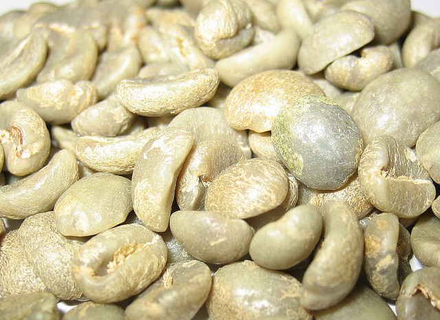zelena zrna kafe