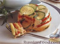 Фото к рецепту: Цуккини, запеченные с помидорами и яйцом Фото к рецепту: Цуккини, запеченные с помидорами и яйцом