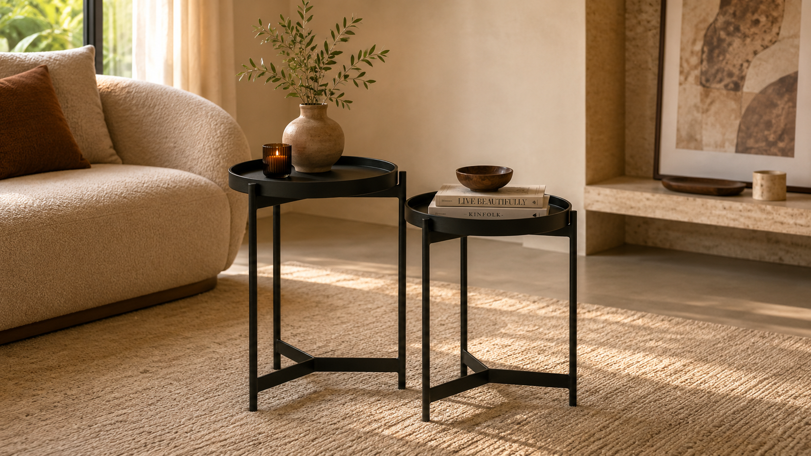 NOIRA Nesting Side Tables