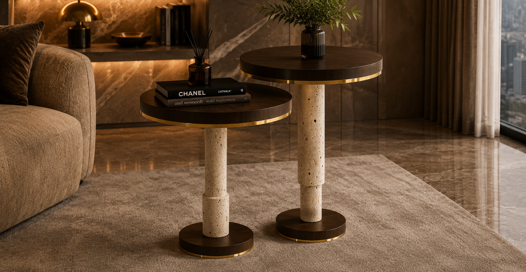 TREVARO Nesting Side Table
