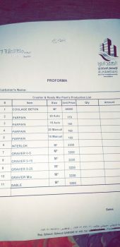 Al Hamdani proforma des constructions