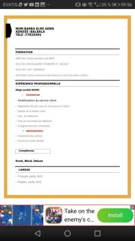 Recherche d’un emploi dans un centre commercial