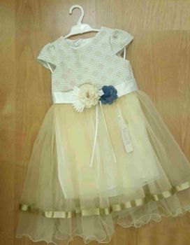 Robe de fête en satin et tulle