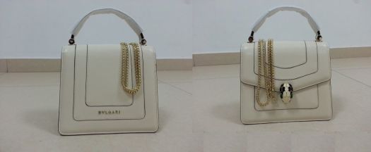 Sac à main de luxe en cuir pour Femme, de marque BVLGARI !!