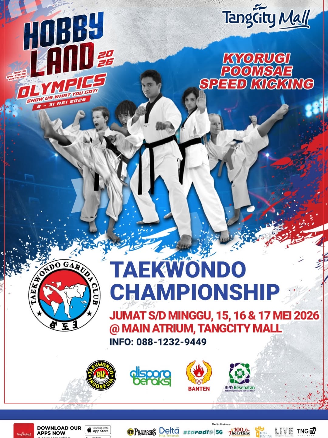 TANGCITY HOBBYLAND OLYMPICS 2026 HADIRKAN KEJUARAAN TAEKWONDO BERGENGSI DI TANGCITY MALL