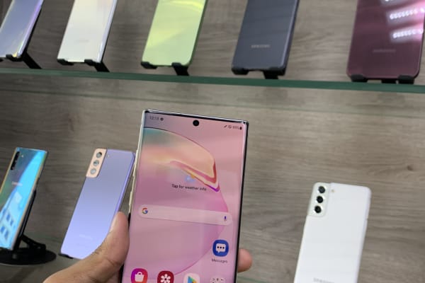 Explore our range of smartphones, combining sleek design with advanced technology. From flagship models to budget-friendly options, each device offers powerful performance, stunning displays, —designed to fit your lifestyle. Image