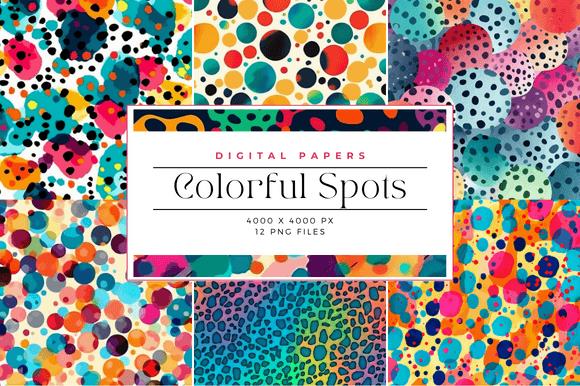 Colorful Spots Digital Paper Design