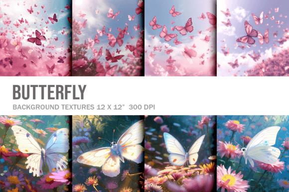Butterfly Digital Paper Collage