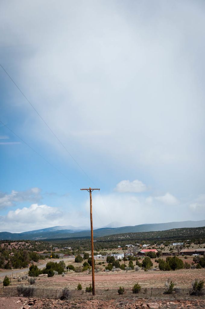 Late spring snow storm in New Mexico.