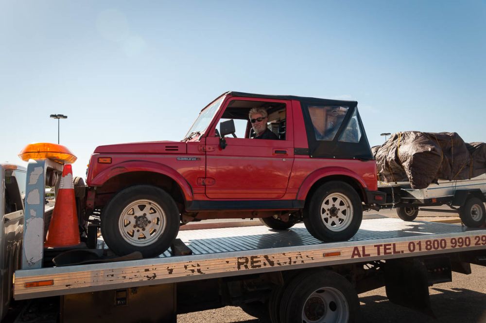 Being towed in Ciudad Obregón, Sonora, Mexico.