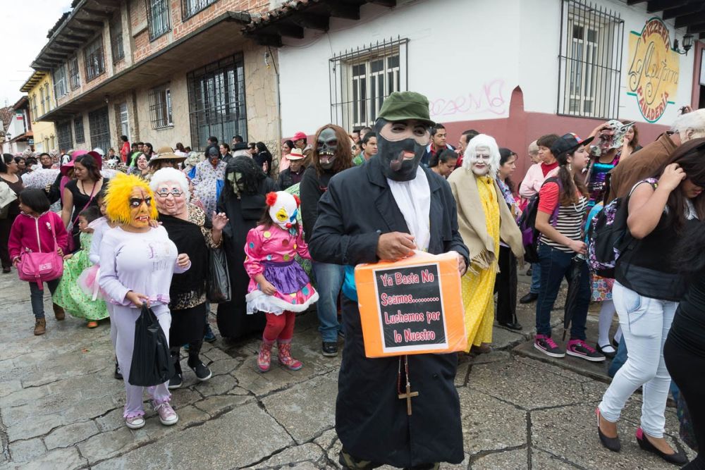 Subcomandante Marcos costume during the Fiesta de la Merced in San Cristóbal