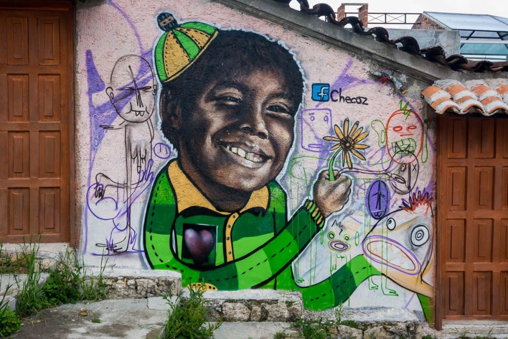 San Cristóbal de las Casas street art by Designer Checoz