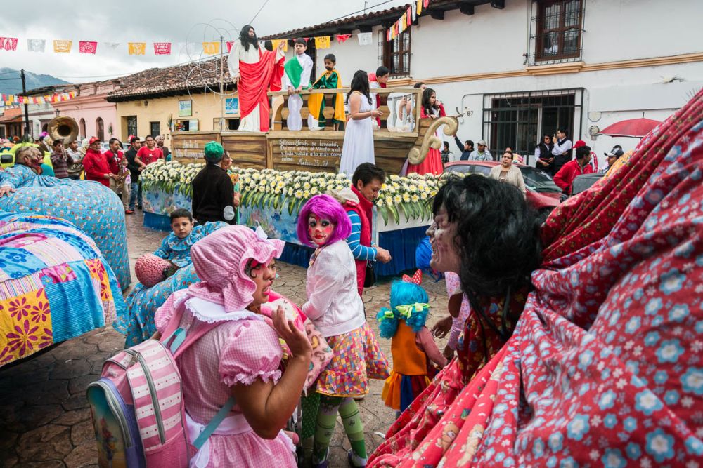 Los Panzones in the Fiesta de la Merced in San Cristóbal de las Casas, Chiapas, Mexico