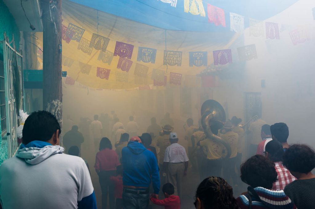 Quema de Pólvora in the barrio de la Merced in San Cristóbal de las Casas, Chiapas