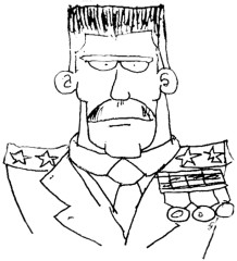 Braintown - Boceto escaneado del comandante