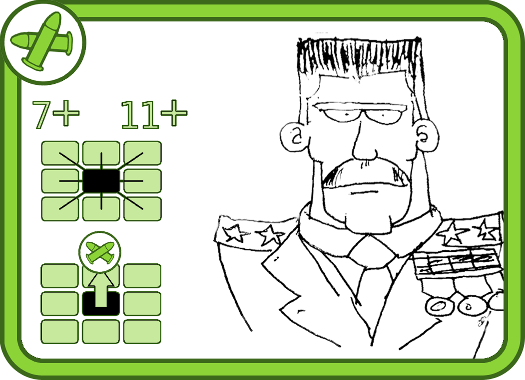 Boceto para la tarjeta de Comandante en Braintown Braintown_Interior_Comandante
